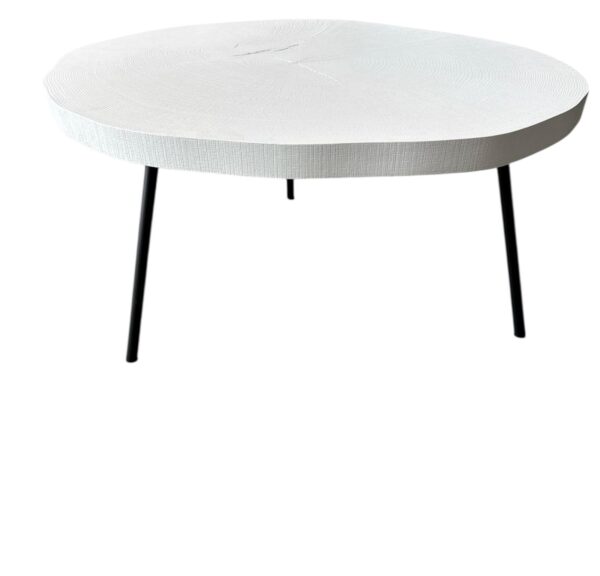 Designový konfereční stolek z čelní dubové dýhy - Letokruhy - Image 4