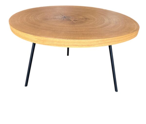 Designový konfereční stolek z čelní dubové dýhy - Letokruhy - Image 2